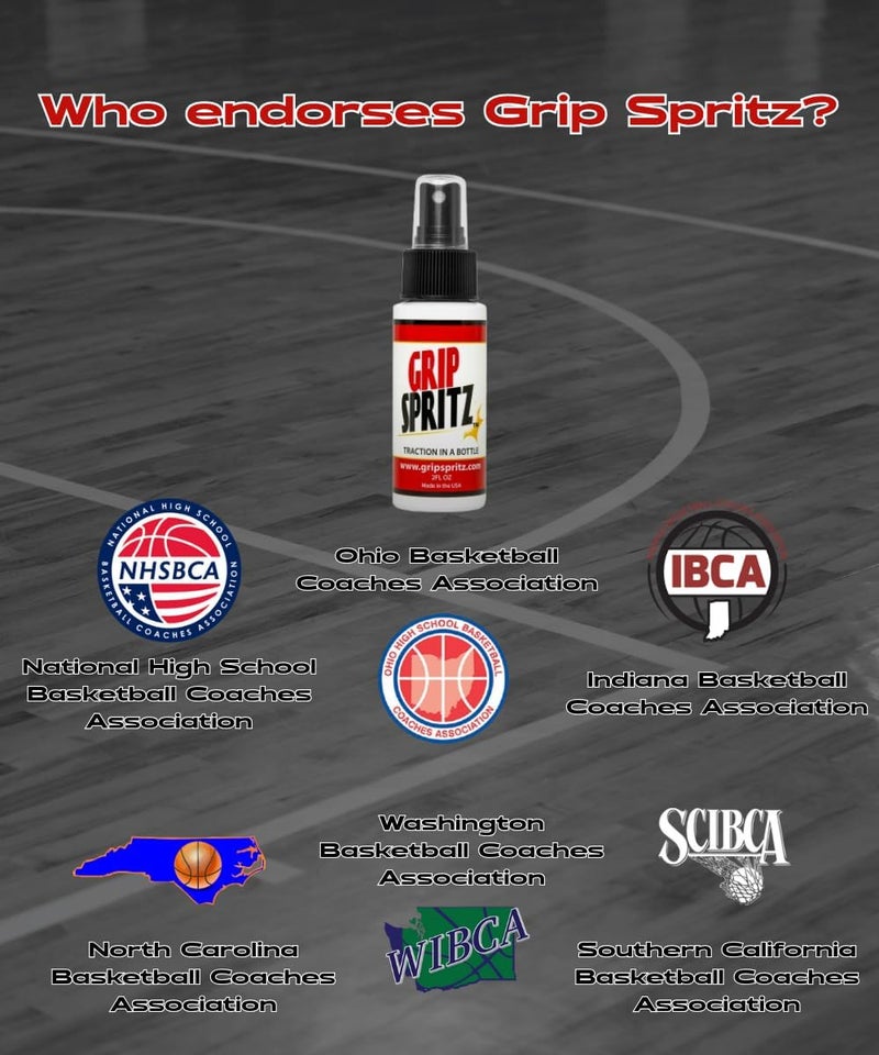 Grip Spritz رذاذ تعزيز قبضة أحذية كرة السلة - معزز تماسك الأحذية - يطيل عمر الحذاء ويزيد الأداء - حزمة على مدار السنة - زجاجتان من رذاذ قبضة الأحذية منشفة - Image 4